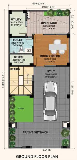 Gaursons Krishn Villa (3BHK+4T (2,489 sq ft) 2489 sq ft)