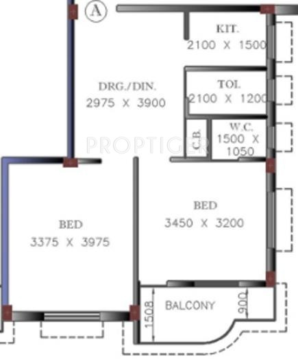 Nirrman Udichi Enclave (2BHK+1T (998 sq ft) 998 sq ft)
