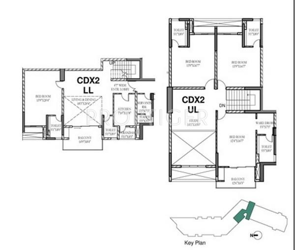Hiland Princep (4BHK+4T (3,291 sq ft) 3291 sq ft)