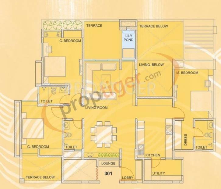 Eisha Polaris (3BHK+3T (2,200 sq ft) 2200 sq ft)