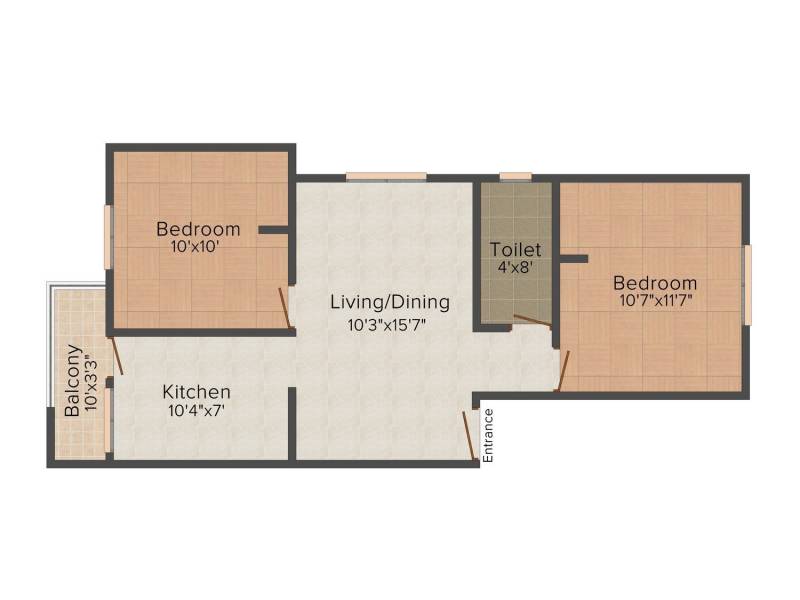 Ruby Homes (2BHK+1T (751 sq ft) 751 sq ft)