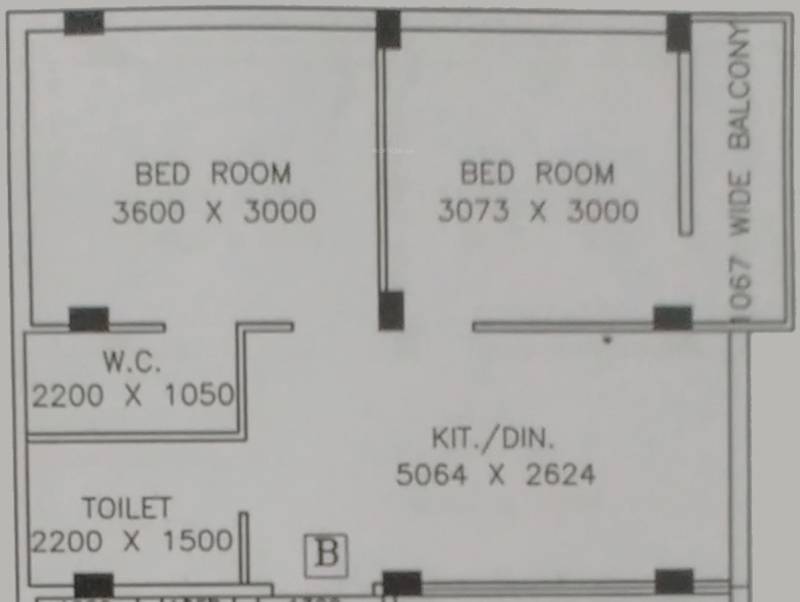 Siddhi Vinayak Apartment 4 (2BHK+2T (716 sq ft) 716 sq ft)