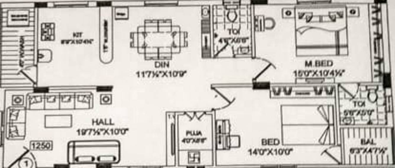 Konkas Pushpanjali (2BHK+2T (1,250 sq ft) + Pooja Room 1250 sq ft) Konkas Pushpanjali (2BHK+2T (1,250 sq ft) + Pooja Room 1250 sq ft)