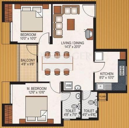 Mohtisham Gallery (2BHK+2T (905 sq ft) 905 sq ft)