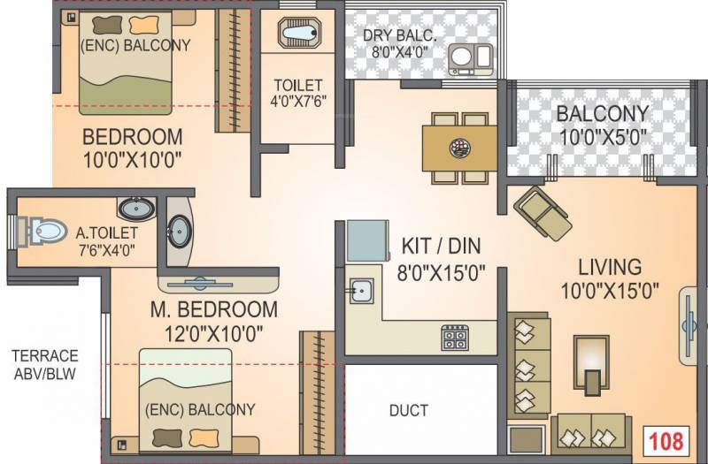 K R Ojasvi (2BHK+2T (511.93 sq ft) 511.93 sq ft)