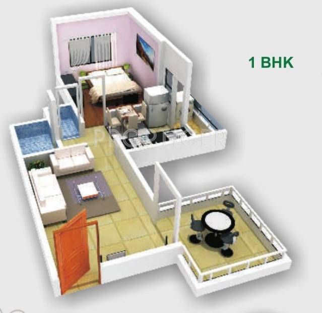 Omkar Omkar Harmony (1BHK+1T (635 sq ft) 635 sq ft)