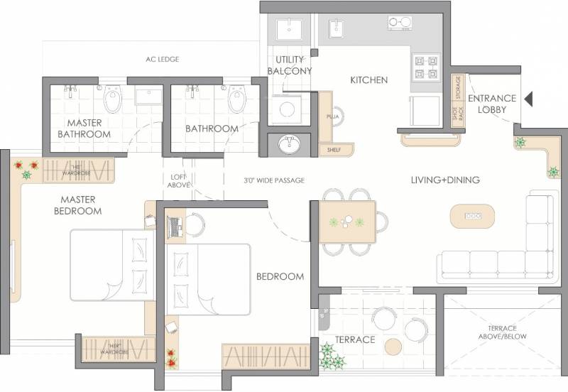 Vilas Javdekar Yashone Wakad Central (2BHK+2T (565.11 sq ft) 565.11 sq ft)