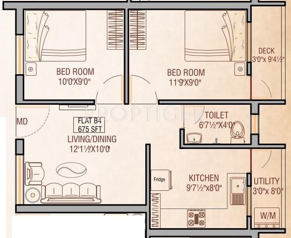 A andA ASSOCIATES Test Project Child 1 (2BHK+2T (600 sq ft) 600 sq ft)