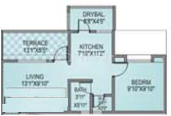 Vishal Arc Glory (1BHK+1T (587 sq ft) 587 sq ft)
